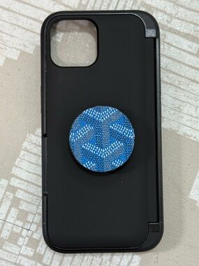 iPhone 15 flip card phone case with Goyard material PopSocket brand new